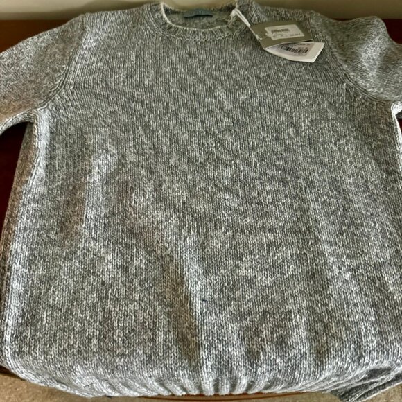 NEW UNIT of Germany by Gran Sasso, 100% Virgin Wool CrewNeck Sweater, Gray,SZ 50 - Picture 10 of 10